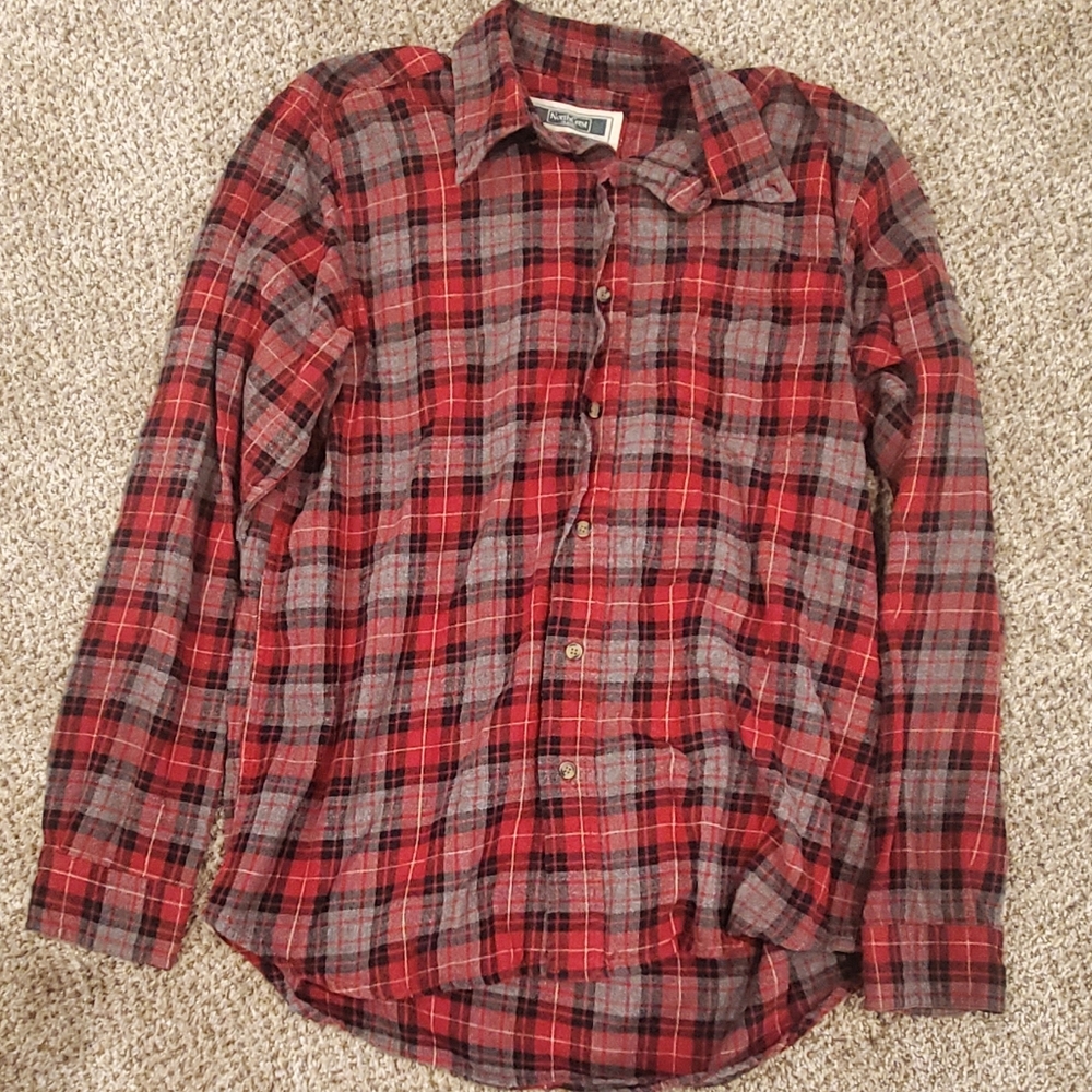 Men's Red Plaid Shirt